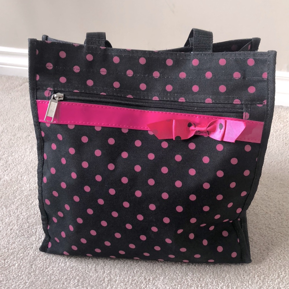 Hot Pink Polkadot Handbag